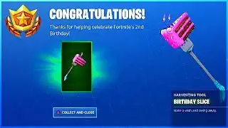I Got BIRTHDAY SLICE PICKAXE and How To Do ALL BIRTHDAY CHALLENGES GUIDE in Fortnite!