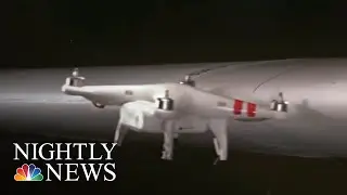 Experiment Showcases Growing Risk Of Collisions Between Drones And Other Aircraft | NBC Nightly News