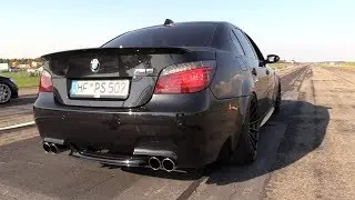 BMW M5 E60 V10 5.8L DINAN STROKER 'BLACK BEAST' - REVS & CRAZY V10 SOUNDS