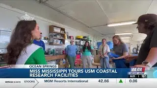 Miss Mississippi Vivian O&rsquo;Neill tours USM coastal research facilities