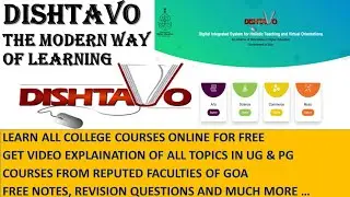 DISHTAVO - ONLINE LEARNING PLATFORM FOR COLLEGE STUDENTS | What is DISHTAVO ? Free College Courses😍