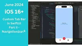 SwiftUI Custom Tab Bar - Part 2 - NavigationStack & Coordinator - in 6 mins.