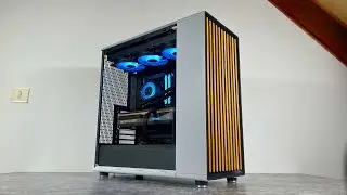11 minutes of BUILDING a GAMING PC | BLACK and WHITE RGB POV PC BUILD | Ryzen 7 9700X + RTX 5080
