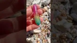 Rainbow Beach's Crystal Secrets, but beneath the sand lies a secret world of crystals.