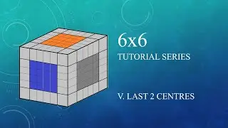 Big cube tutorial series - 6x6 last 2 centres