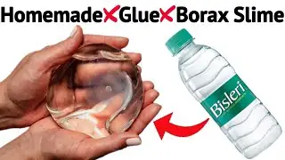How to make Water Slime at home Without Glue Borax and Activator/Making Water Slime easy/ASMR/slime