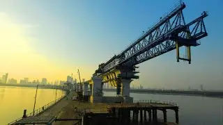 Mumbai: Trans Harbour Link construction work in full swing in Sewri