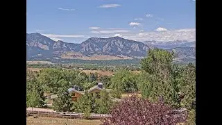Boulder Colorado Flatirons view from Louisville 01/19/2026