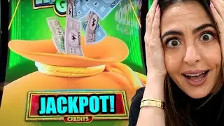 This Bag OVERFLOWING With BIG WINS on Monopoly Money Grab! (Casino Run)