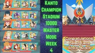 Pok&eacute;mon Masters EX: Kanto Champion Stadium 10000 Master Mode Week 4