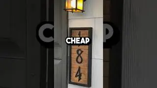 DIY House Numbers (Cheap + Simple) #diy #homeimprovement #homedecor #curbappeal