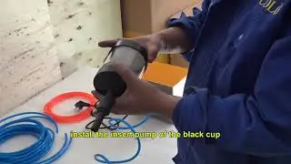 COLO-800DT-C Powder Coating Cup Gun Installation