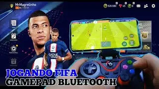 Usando Controle Gamepad Bluetooth no Fifa Mobile ( Configura&ccedil;&atilde;o Passo-a-passo )