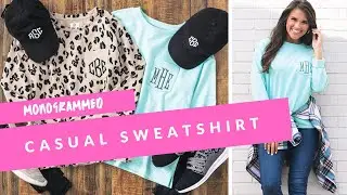 Monogrammed Casual Sweatshirt
