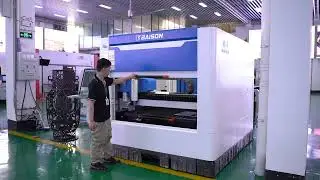 1300*1300MM 풀커버 싱글 테이블 금속판 레이져 컷팅기입니다 --- FHBS LASER