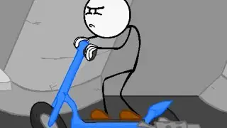 I'm playing #Henry stickmin with a scooter