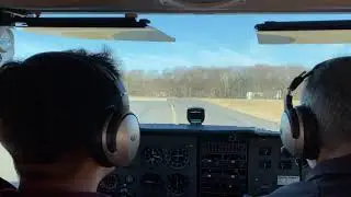 Wings field (KLOM) takeoff