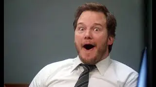 Andy Dwyer (Chris Pratt)  surprised face