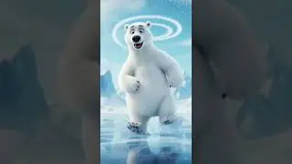 Funny White Bear Dance on Ice 🐻❄️ | AI Polar Bear Dancing Video 😂