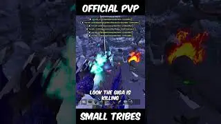 We THREW A GIGA In Their Base And It ATE EVERYTHING! #ark #gaming #gamer #arkpvp #scratterz