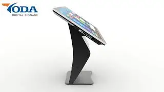 43 Inch Stand Multimedia PC Interactive Self Service Touch Screen Kiosk