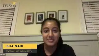Isha Nair from Chatham High School, New Jersey, USA shares her thoughts on the ITW - Fall Session.