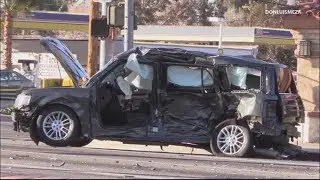 1 dead, 4 injured after carjacking suspect pursuit in Palmdale