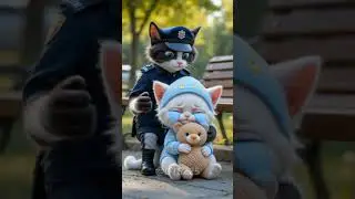 😢 Kitten Left Alone on Swing | Cat Mom Meets Lover Secretly | Emotional Ending #cat