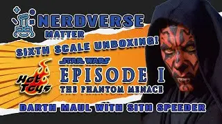 Hot Toys 1/6th Scale Star Wars: Episode I - Darth Maul with Sith Speeder Unboxing!