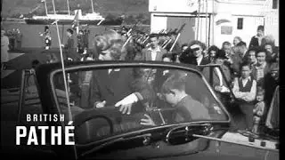 Royal Family Land At Fort William From 'britannia'  (1958)