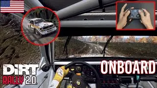Full North Fork Pass Onboard ~ Group B, Audi Sport Quattro | Dirt Rally 2.0 USA Controller Gameplay
