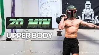 20 Min KETTLEBELL Upper Body WORKOUT For Star Wars Fans | Arm Definition | BOBA FETT: DAY 28