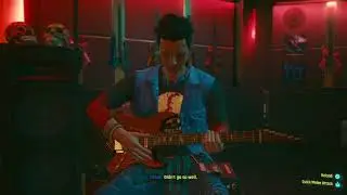 Cyberpunk 2077 - Guitar Shopping As Johnny (Dialogue Highlight #13)