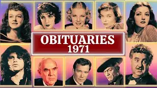 Deaths in 1971s Part 01 OBITUARIES TV