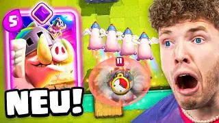 😱🤯Ich spiele die neuen EVO-K&Ouml;NIGSSCHWEINE... (sie fliegen!) Clash Royale Deutsch