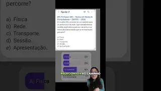 CAMADA RESPONSÁVEL PELOS CAMINHOS E MEIOS DE COMUNICAÇÃO EM UMA REQUISIÇÃO PERCORRE