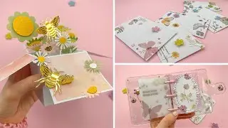 CRAFT IDEAS FOR EVERYONE 🌸 Floral Pop Up Card, Colourful Envelopes, Journaling