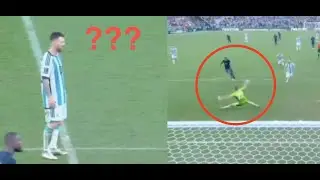 Messi's reaction to Emiliano Martinez's last minute save vs France