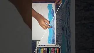 Scenery of sunrise drawing for kids step by step easy👍👍