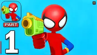 BonBon Stickman World Games - Gameplay Part 1 - 1 2 Players Stickman MiniGames (Android, iOS)