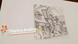 Stippling drawing /A lovely house