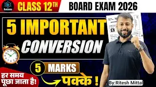 Most Important Conversions of Organic Chemistry | Class12 Board Exam| Ritesh Mittal |Benzene Classes