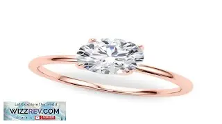 Lab Grown Round Cut Solitaire Diamond Wedding Ring VS F 1.00 2.00 Carat