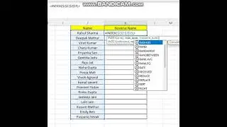 Part-72: Reverse Name with Index & Rows Function in Excel