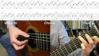 Holocene - Bon Iver (Guitar lesson in standard tuning)