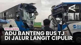 Kronologi 2 Bus Transjakarta Tabrakan di Koridor 13 &lsquo;Jalur Langit&rsquo; Halte Cipulir, Penumpang Terluka