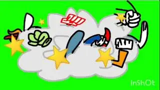 Fight cloud green screen