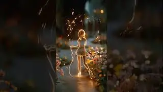 DM me for prompt and follow me for such beautiful reels 🎶 Lost in the rhythm of blooming dreams