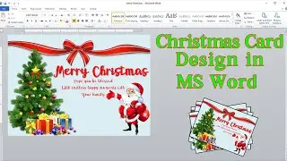 How to make Merry Christmas Card Design in ms word || marry Christmas 2020 || MS Word Tutorial