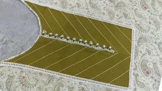 Neck design cutting and stitching